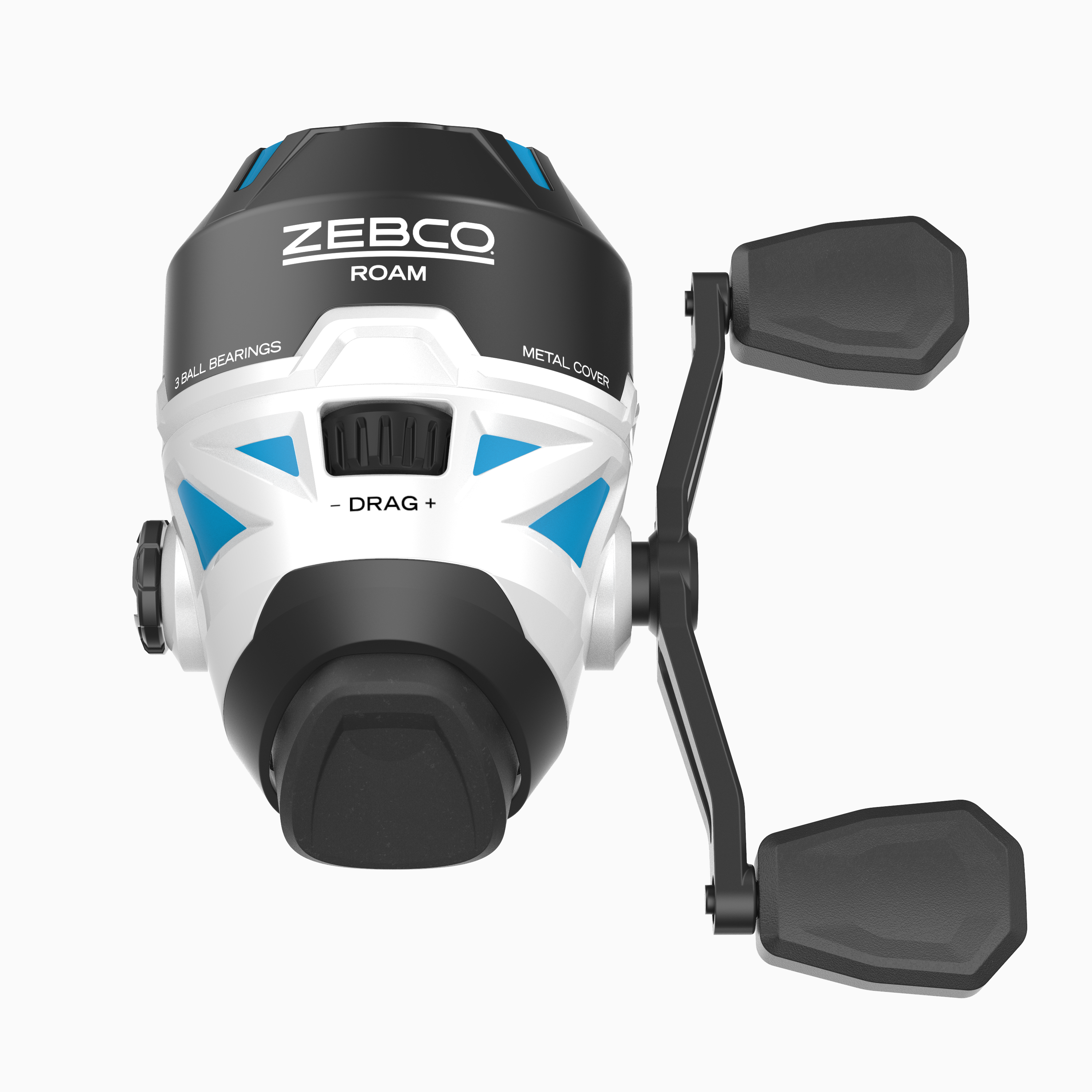 Zebco Stinger Spinning Fishing Reel, Size 10 Changeable Right- or Left-Hand  Retrieve, All-Metal Gears, Ball Bearing System, Pre-Spooled with 6-Pound  Zebco Line, Silver/Black 
