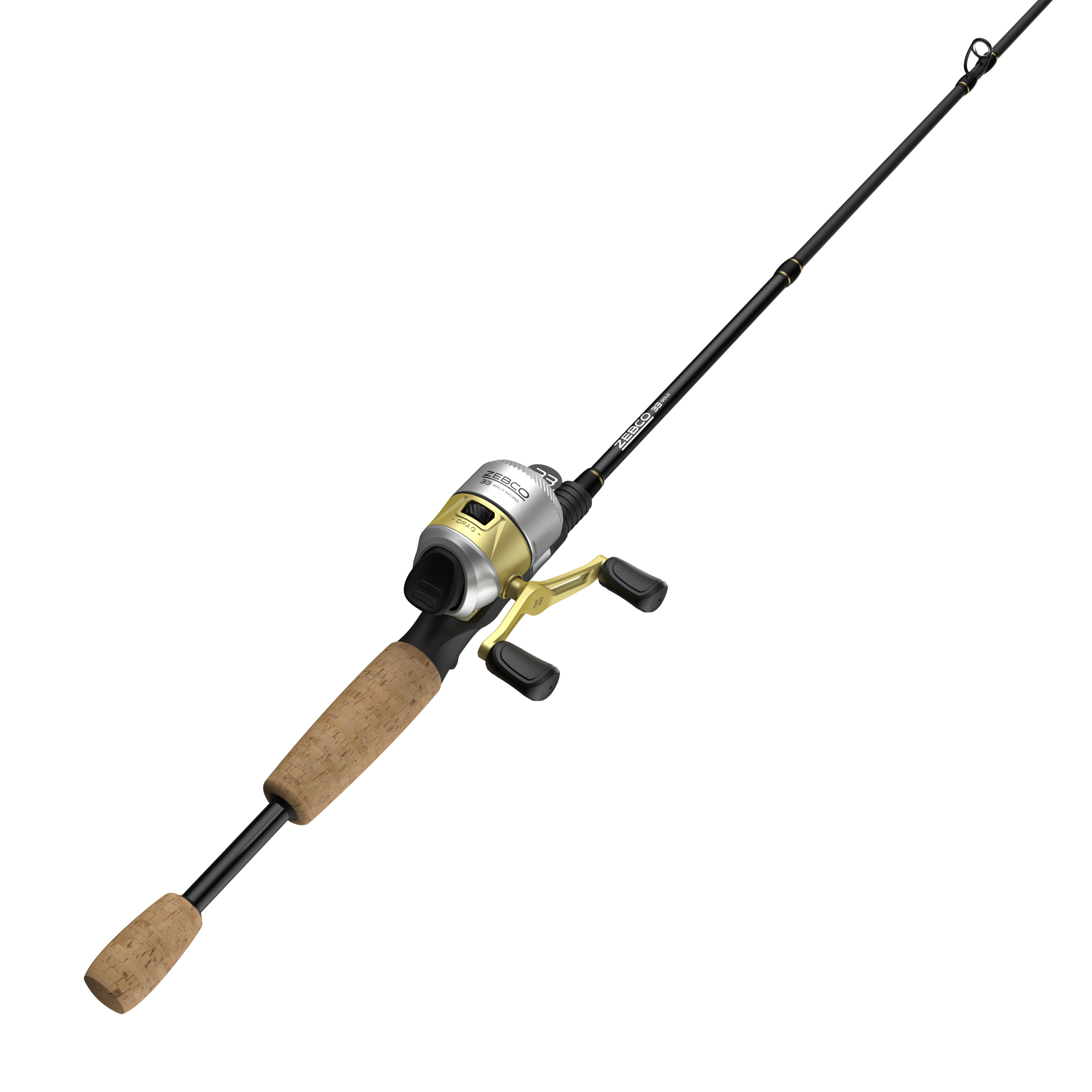 Zebco 0014-3947 33 Micro Cork Reel and Fishing Rod Combo, 4 Feet 6