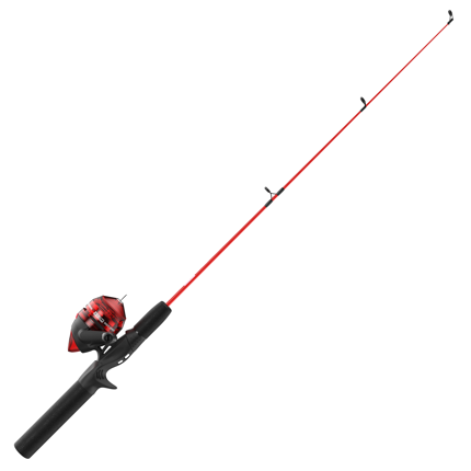  Zebco 202 Spinning Reel & Fishing Rod Combo, 6-Ft 2-Piece Fishing  Pole, Size 20 Reel, Changeable Right/Left-Hand Retrieve, Pre-Spooled with  8-Pound Zebco Line, Includes 56-Piece Tackle Kit, Black/Red : Sports