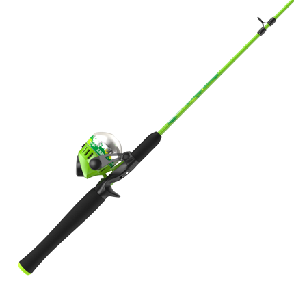  Zebco Slingshot Spincast Reel and Fishing Rod Combo