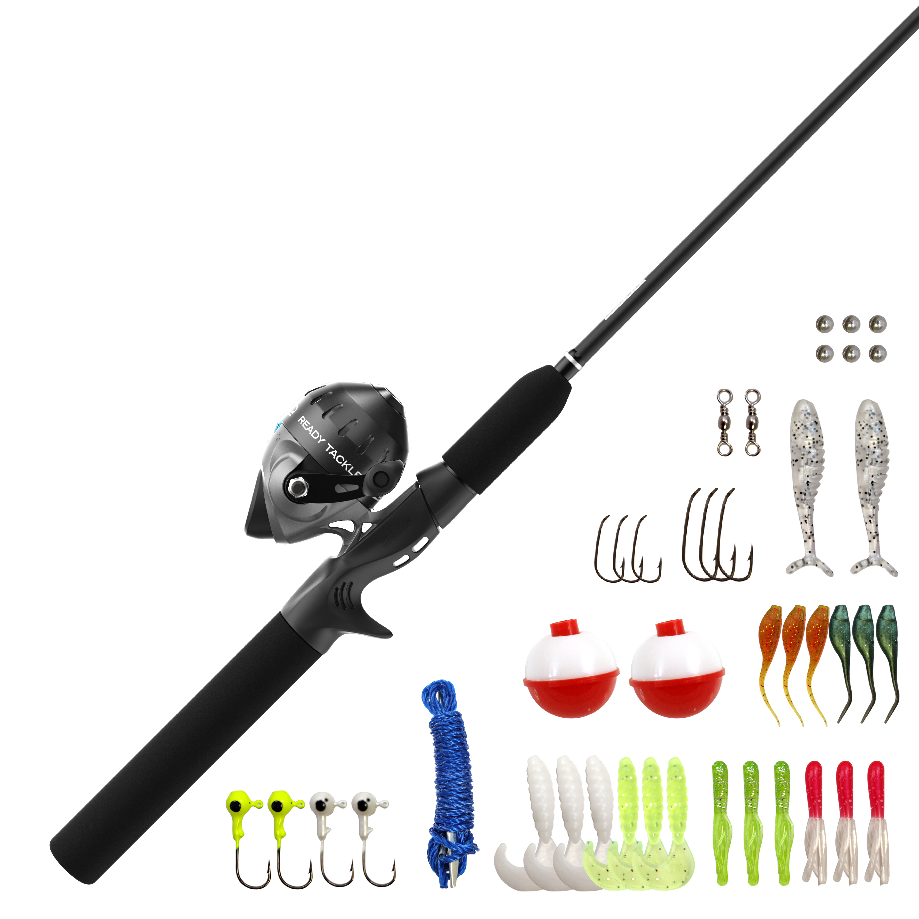 Great Lakes Outdoors  Zebco Zebco 33 Spincast Reel and 2-Piece Fishing Rod  Combo, 5-Foot 6-Inch Durable Fiberglass Rod