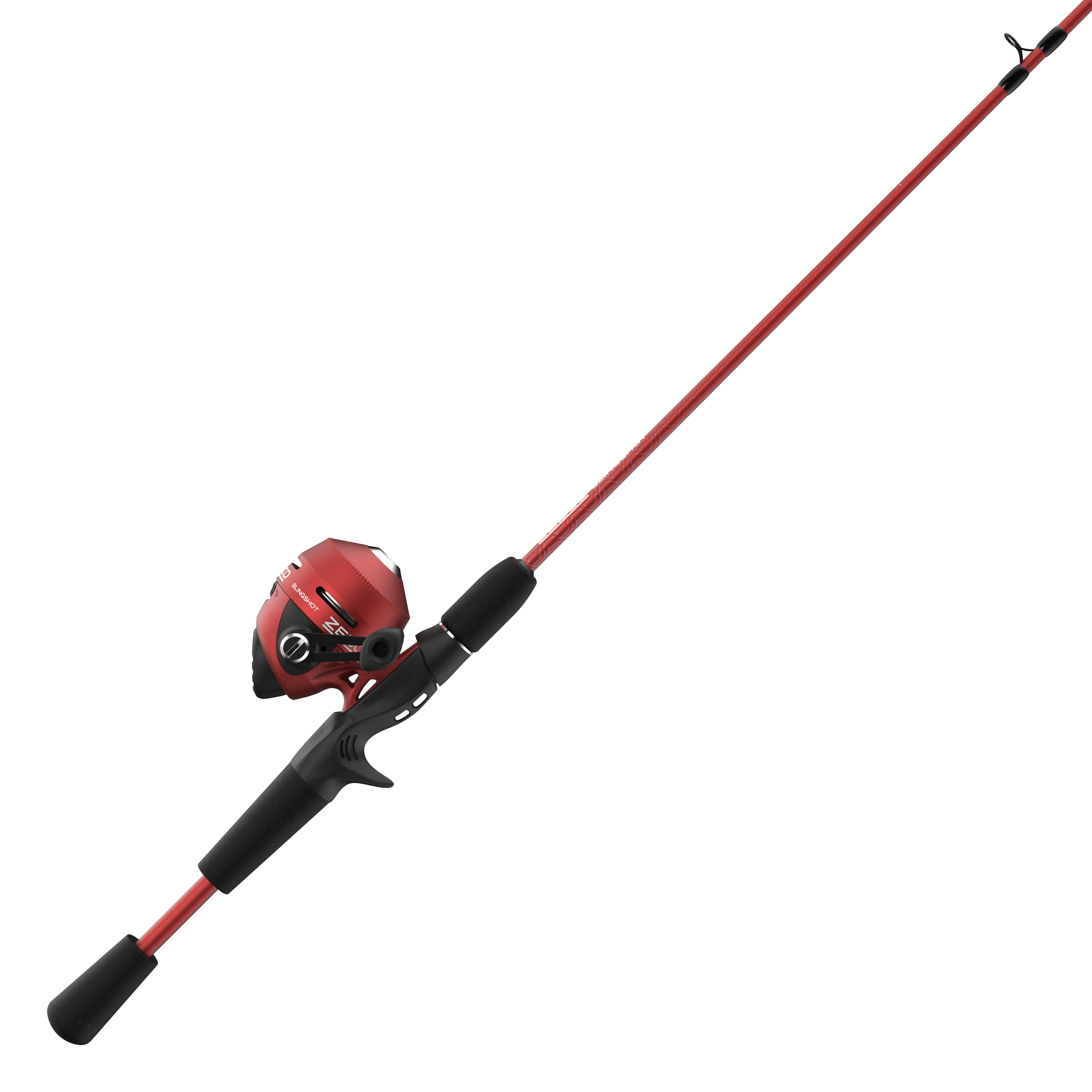 Zebco Roam Spincast Reel and Fishing Rod Combo, 6-Foot 2-Piece Fiberglass  Fishing Pole with ComfortGrip Handle